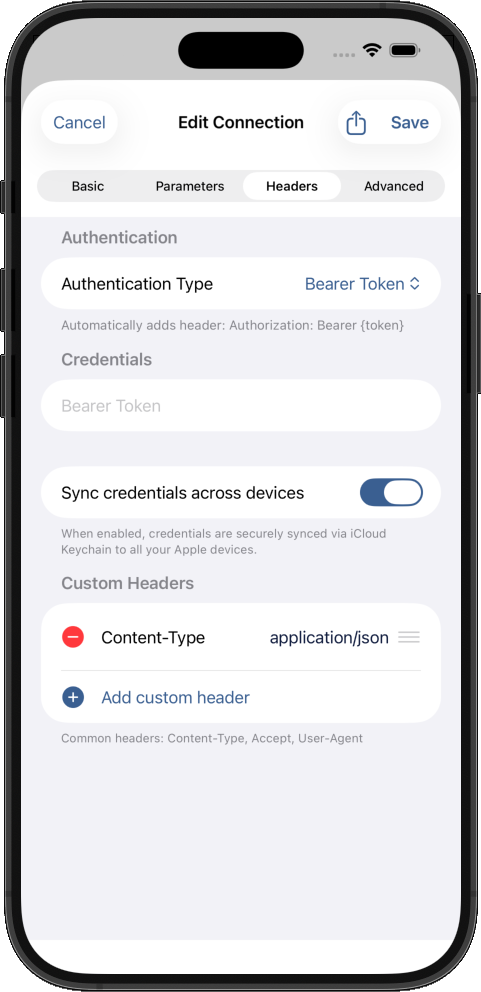 Showing edit connection authenication header using mobile-friendly UI for creating medium post